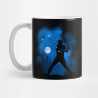 Baseball hitting the moon Mug